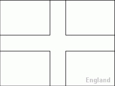England Flag Coloring