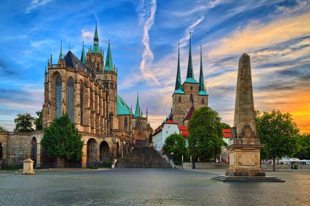 The Erfurt city in Germany