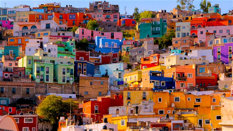 The city of Guanajuato is very colorful and vibrant