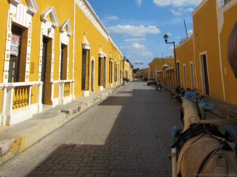 Izamal city is a yellow city in Mexico
