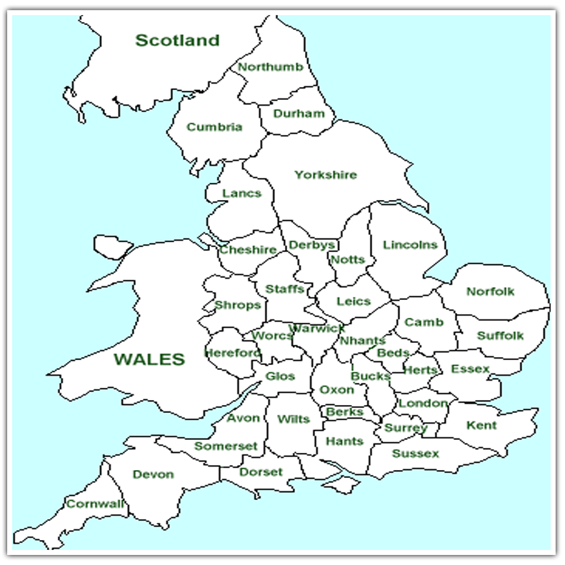 Maps of England
