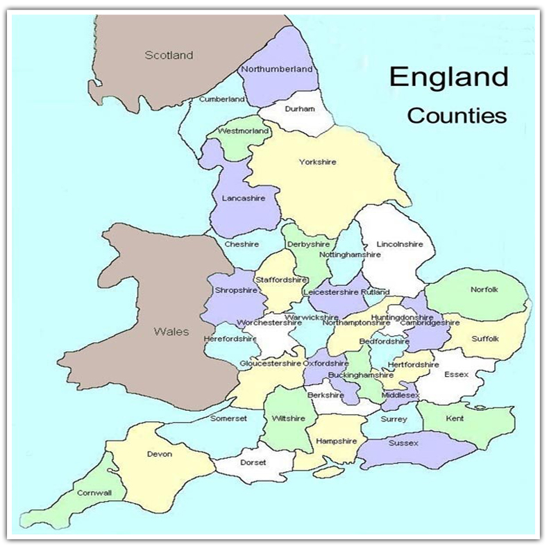 Maps of England