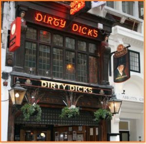 Dirty Dicks Pub in London